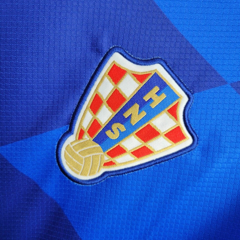 Croatia Borna Sosa 19 Away Soccer Jersey Euro 2024